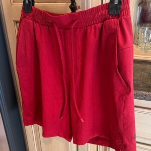Lululemon Athletica Red Drawstring Shorts